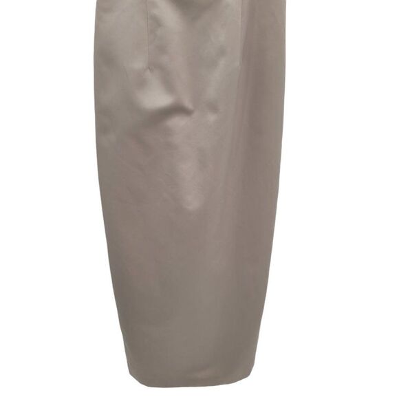 Vtg Laundry by Shelli Segal Dress Gown Sleeveless Peekaboo Bow Back Champagne 4 - Picture 10 of 11